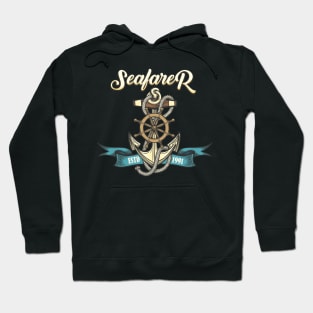 Seafarer Emblem in Tattoo style Hoodie